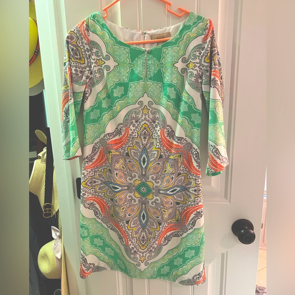 Banana Republic Medallion Dress Sz 0